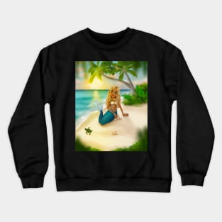 Sunrise Beach Mermaid Crewneck Sweatshirt